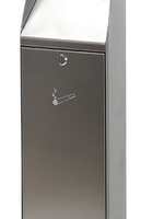 Vepa Bins Asbak staand Vepa Bins zuil vrijstaand RVS