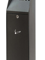 Vepa Bins Cendrier sur colonne Vepa Bins noir