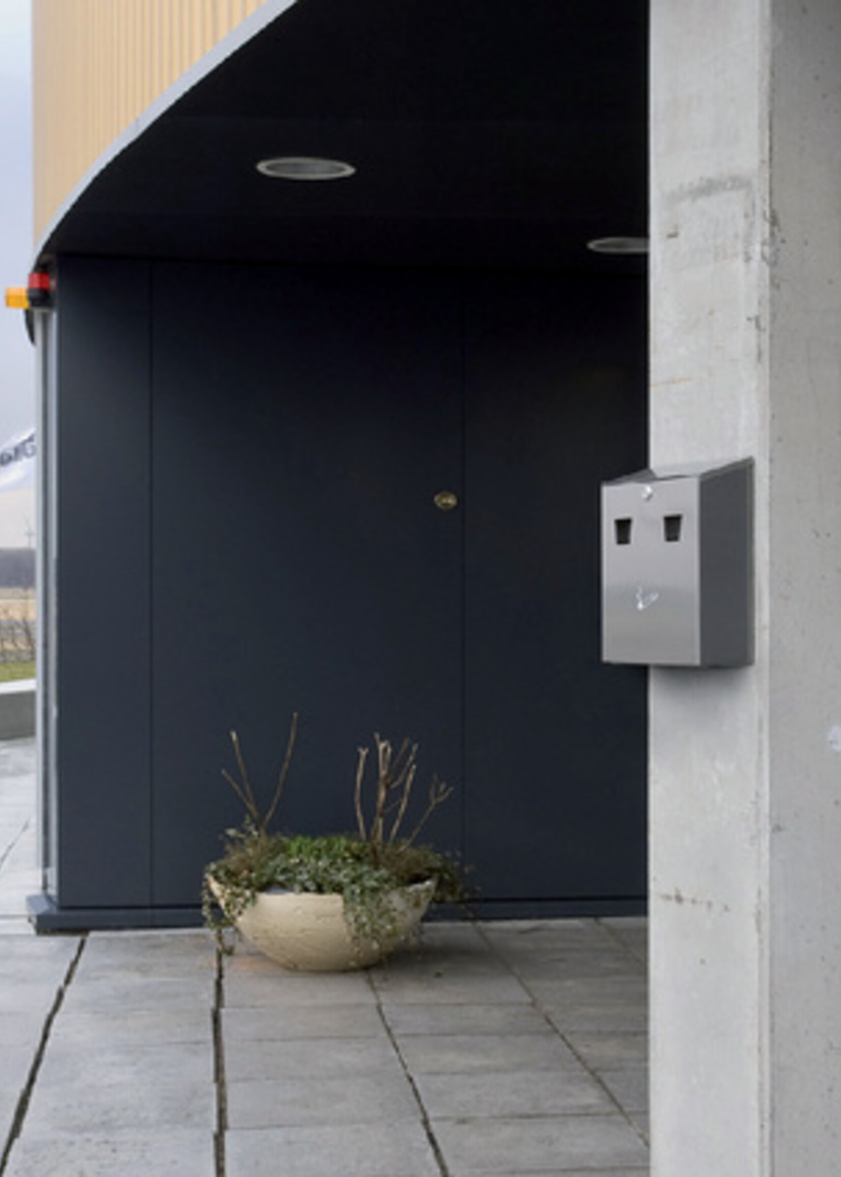 Vepa Bins Cendrier mural acier inoxydable