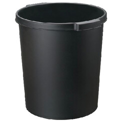 Corbeille à papier Jalema 15 litres avec rebord pour prise noir