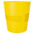 Leitz Corbeille à papier Leitz WOW 15 litres jaune