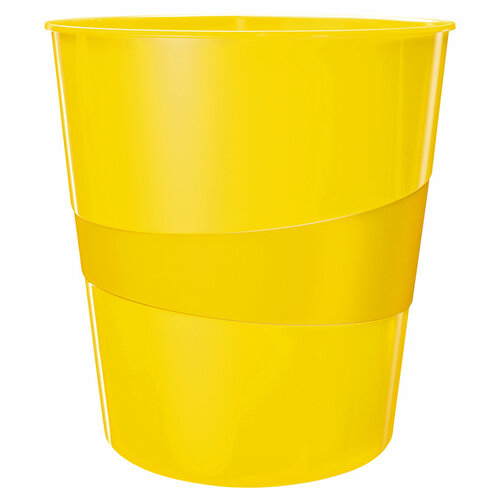 Leitz Corbeille à papier Leitz WOW 15 litres jaune