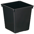 Vepa Bins Corbeille à papier synthétique carrée conique 21L noir