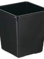 Vepa Bins Corbeille à papier synthétique carrée conique 21L noir