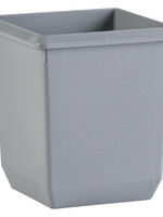 Vepa Bins Corbeille à papier synthétique carrée conique 21L gris