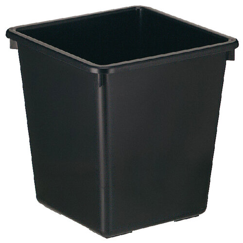 Vepa Bins Corbeille à papier synthétique carrée conique 27L noir