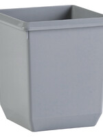 Vepa Bins Corbeille à papier synthétique carrée conique 27L gris