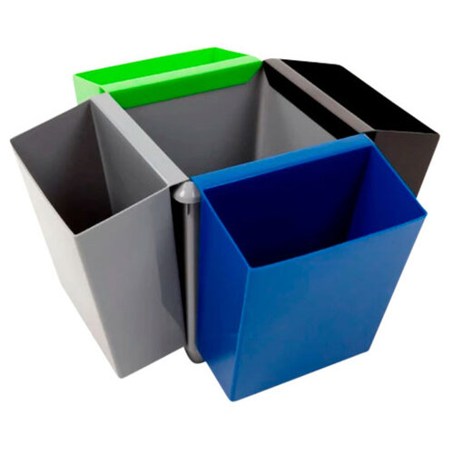 Vepa Bins Bac pour corbeille carrée et conique bleu