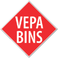 Vepa Bins Bac pour corbeille carrée et conique bleu