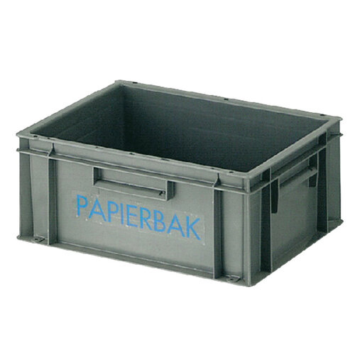 Vepa Bins Bac à papier en plastique 40x30x17,5cm gris