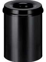 Vepa Bins Papierbak met vlamdover Vepabins 15liter 26cm zwart