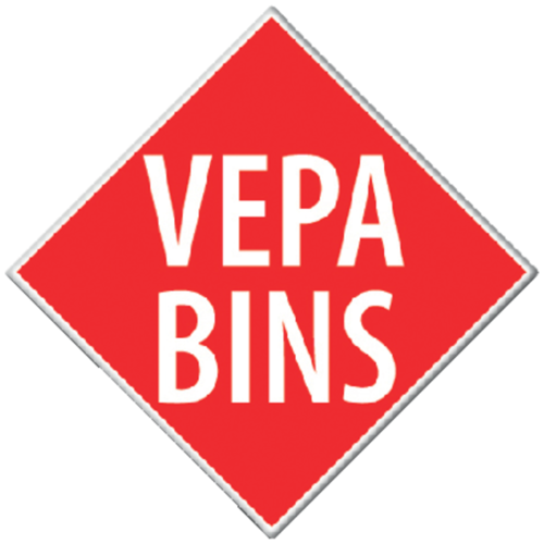 Vepa Bins Corbeille à papier anti-feu Vepa Bins 50 litres 33,5cm gris clair