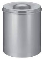 Vepa Bins Papierbak met vlamdover Vepabins 80liter grijs