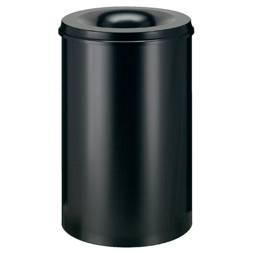 Vepa Bins Papierbak met vlamdover Vepabins 110liter zwart