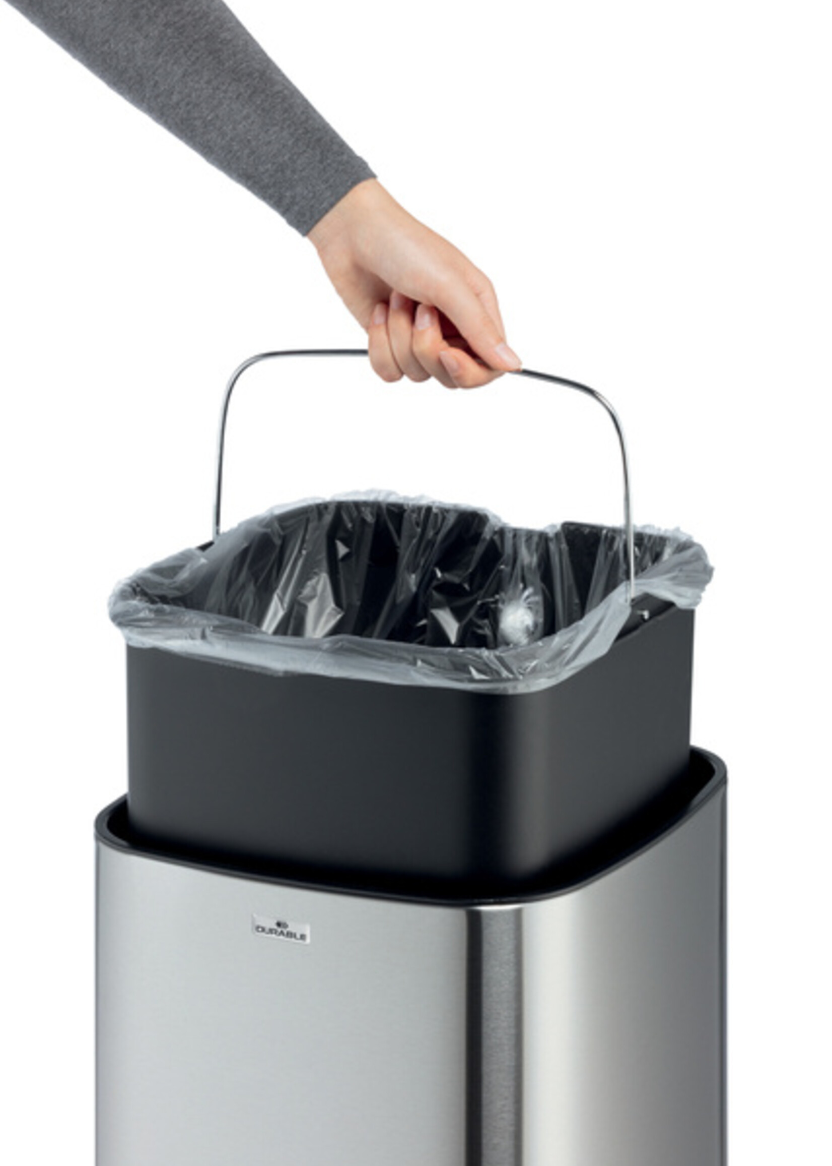 Durable Poubelle Durable No Touch avec capteur 35L