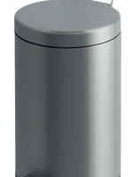 Vepa Bins Afvalbak pedaalemmer RVS mat rond 12 liter