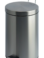 Vepa Bins Poubelle à pédale inox ronde 20L