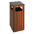 Vepa Bins Afvalbak Vepa Bins voor buiten 36l zwart/houtlook