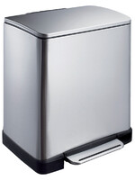 EKO Afvalbak EKO E-Cube pedaalemmer 20liter RVS