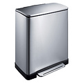 EKO Poubelle à pédale EKO E-Cube inox 50 litres