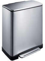 EKO Poubelle à pédale EKO E-Cube inox 50 litres