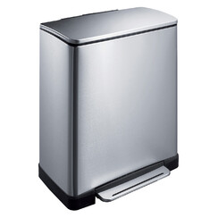 Poubelle à pédale EKO E-Cube inox 50 litres