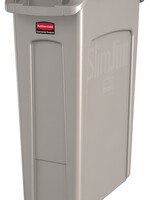 Rubbermaid Afvalcontainer Slim Jim grijs 87liter