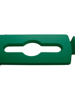 Rubbermaid Insert couvercle Combiné pour station de recyclage Slim Jim vert