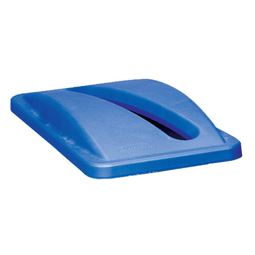 Rubbermaid Afvalbakdeksel Slim Jim blauw voor papier