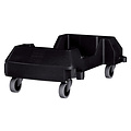 Rubbermaid Chariot mobile pour poubelle Slim Jim Noir
