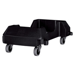 Chariot mobile pour poubelle Slim Jim Noir