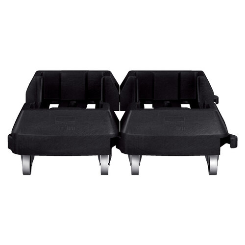 Rubbermaid Chariot mobile pour poubelle Slim Jim Noir