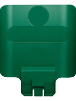 Rubbermaid Panneau de communication pour station de recyclage Slim Jim vert