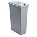 Rubbermaid Afvalcontainer Slim Jim vertrouwelijk grijs 87liter