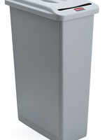Rubbermaid Afvalcontainer Slim Jim vertrouwelijk grijs 87liter