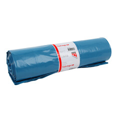 Sac poubelle Quantore LDPE T70 240L bleu extra résistant 62/25x140cm 10 pièces