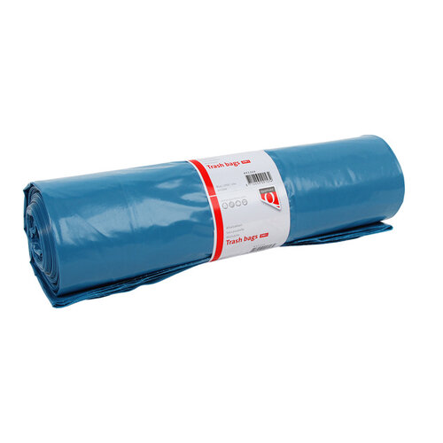 Quantore Afvalzak Quantore LDPE T70 240L blauw extra stevig 65/25x140cm 10 stuks