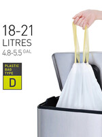 EKO Afvalzak EKO MDPE type D met trekband 55x55cm 18-21L wit