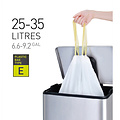 EKO Afvalzak EKO MDPE type E met trekband 55x70cm 25-35L wit