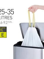 EKO Afvalzak EKO MDPE type E met trekband 55x70cm 25-35L wit