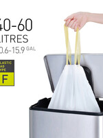 EKO Afvalzak EKO MDPE type F met trekband 64x75cm 40-60L wit