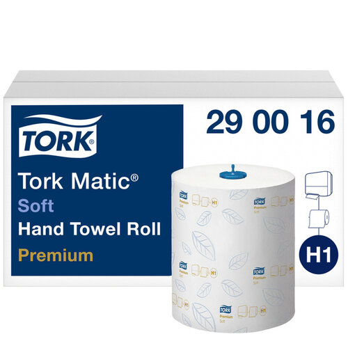 Tork Handdoekrol Tork Matic H1 premium 100m 2 laags wit 290016