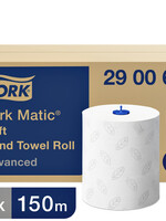 Tork Handdoekrol Tork Matic H1 advanced 2-laags scheurbestendig 150m wit 290067