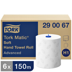 Rouleau essuie-mains Tork Matic H1 290067 Advanced 2 ép blanc 150m