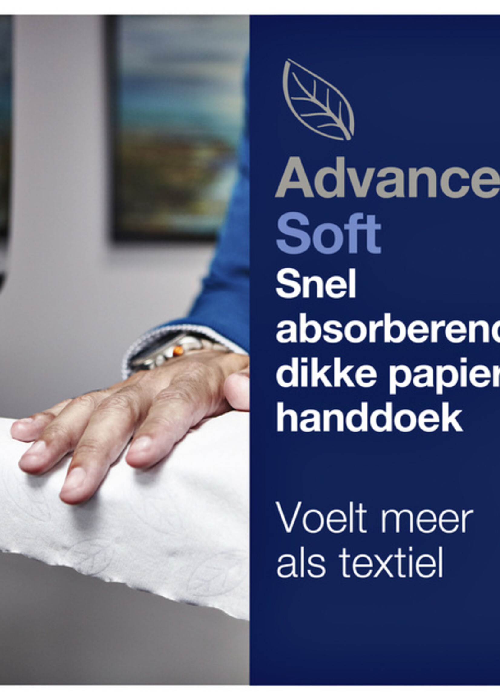 Tork Handdoekrol Tork Matic H1 advanced 2-laags scheurbestendig 150m wit 290067