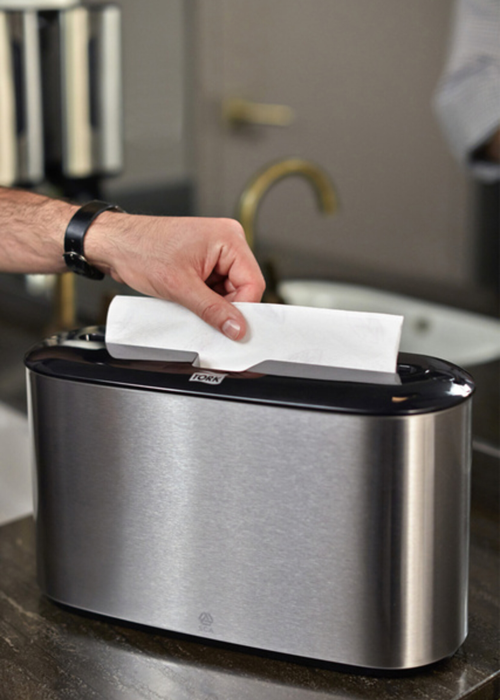 Tork Handdoekdispenser Tork Express Image lijn Countertop Multifold H2 rvs 460005