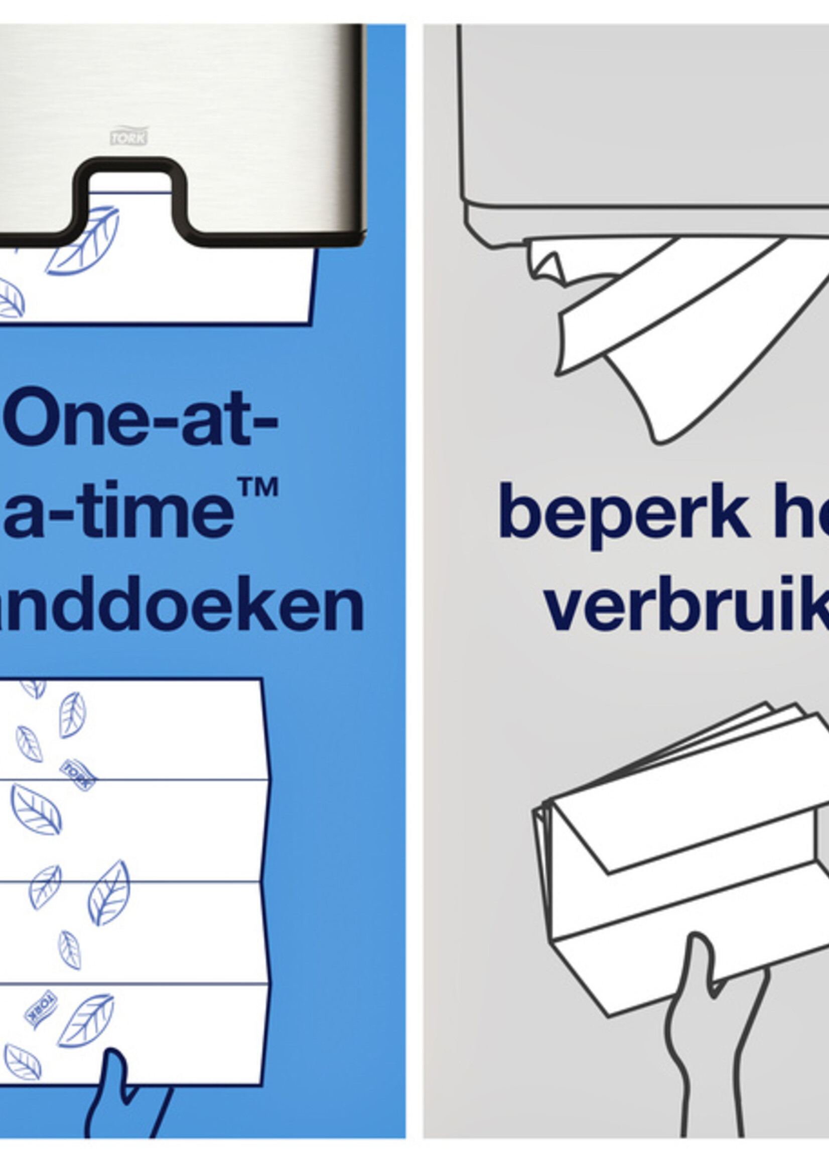 Tork Essuie-mains papier Tork H2 Premium Multifold 100288 2 ép blanc