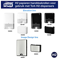 Tork Handdoek Tork H2 multifold Premium kwaliteit 2 laags wit 100288