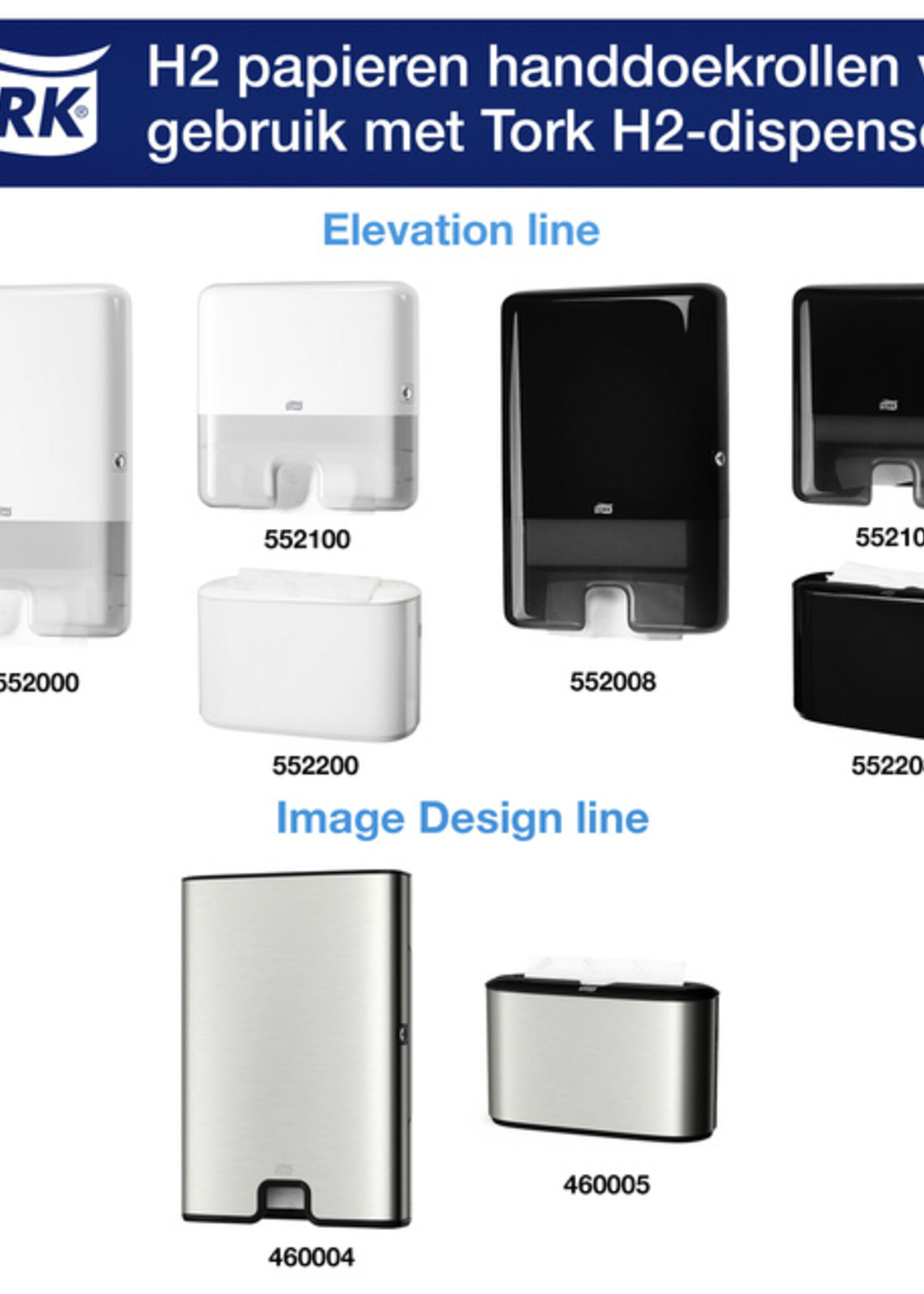 Tork Essuie-mains papier Tork H2 Premium Multifold 100288 2 ép blanc