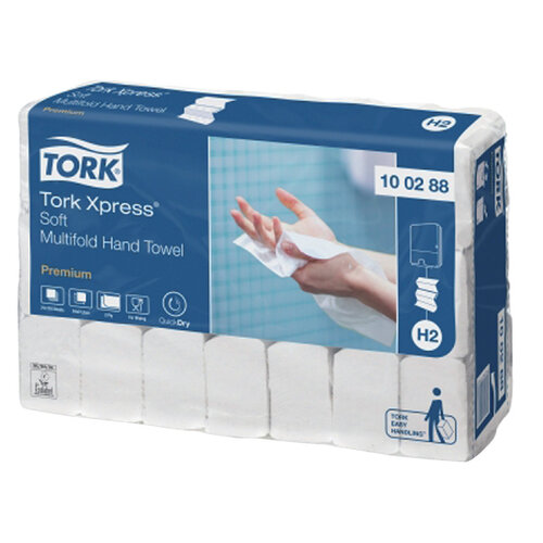 Tork Handdoek Tork H2 multifold Premium kwaliteit 2 laags wit 100288